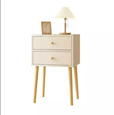 Smooth Sliding Drawer Night Stand with Anti Scratch Surface, Bedside Storage Table for Bedroom
