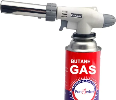Portable Cartridge Gas Torch Butane Flamethrower Outdoor Barbecue Torch Kitchen Baking Propane Torch
