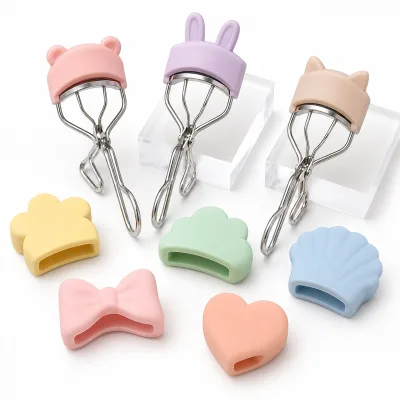 Silicone Eyelash Curler Cover Cute Animal Makeup Cosmetic Sleeve Travel Beauty Tool Protective Cover Promotional Gift Dustproof
