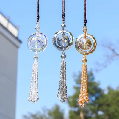 Car Pendant Crystal Crafts Hanging Decoration Suncatcher Interior Decor and Gift