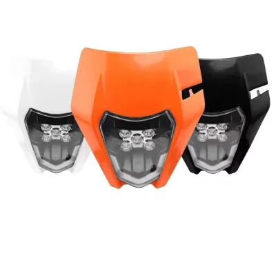 CQHZJ Good Sale Motorcycle Modification Accessories Universal LED Headlight Headlamp Head Lamp Light Supermoto Fairing for KTM