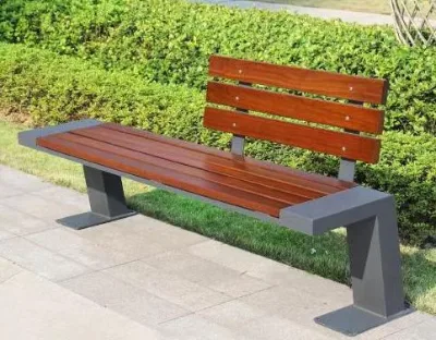 Outdoor Wood Plastic Composite Table and Bench Set Garden Set Patio Long Modern Wpc Wooden Picnic Table