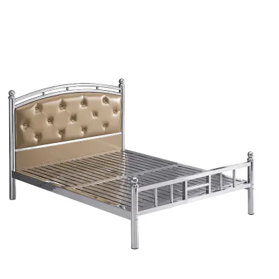 Competitive Price Easy Clean Rust-Resistant Features Lightweight Structure for Everyday Use Stainless Steel Bed