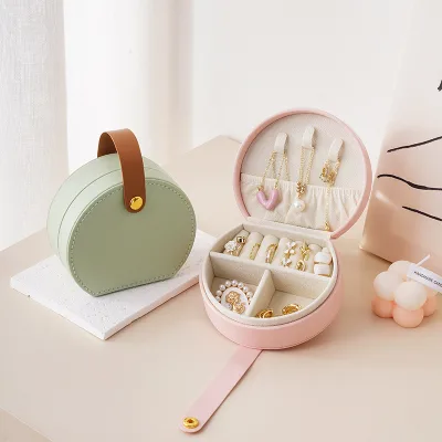 New Style Creative Mini Cute Handle Earring Bracelet Rings Kids Girls Jewelry Storage Box