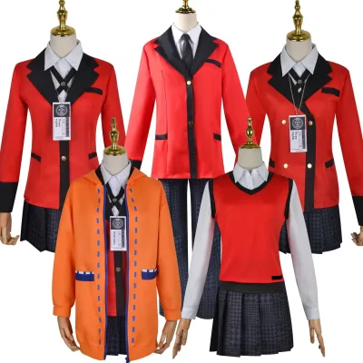 Gambling Apocalypse Cosplay Costume Kirari Toujou Momo Sagisu Yumeko Jabami and Luna Yomi Cloth Material Model 20200717