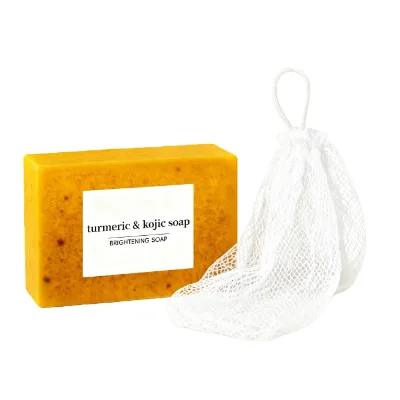 Wholesaler Pure Turmeric Kojic Acid Beauty Cleansing Block Even Tone Restoration Herbal Bathing Solid Supply OEM