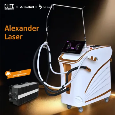 Medical Grade 808nm Alexandrite Laser Long Pulse Machine with -5C Cold Air Cooling for Painless Therapy
