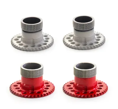 New Lowroded 5x117 5x114.3/ 5x120 15holes 5lug Red & White Wire Wheel Knock Offs Adapters