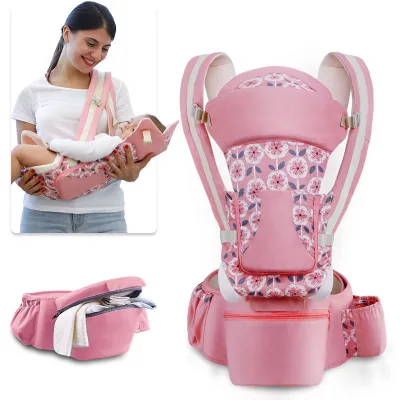 Multi Functional Baby Hip Seat Carrier Detachable 2 in 1 Storage Pockets Adjustable Infant Baby Hip Seat