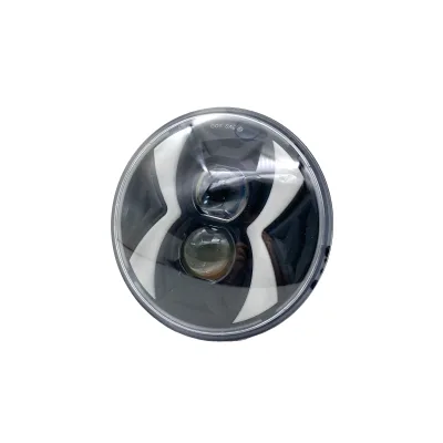 High Brightness Universal Motorcycle Headlights Led Auto Car Headlight Round 7inch Two Color Lens Universal Motorcycle Headlight
