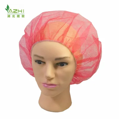Red/Green/Blue/Black/Yellow/WhiteDisposable Nurse Cap Hygiene Cheap Round Mob Caps Polypropylene Bouffant Hair Cap