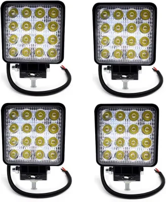 ATLI 16*3W 48W LED Car Work Light with 6000K Color Temperature 10-30V DC Voltage IP68 Waterproof 18-Month Warranty