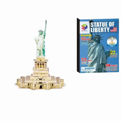 3D Mini World Building Model Educational Children's Paper Puzzle Assembled Notre Dame De Paris Toy