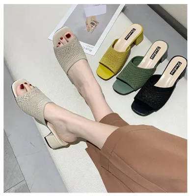 2021 New Arrival Sexy Sandals for Women Fabric Upper Party Heels Sandal Open Toe Sandals High Heel