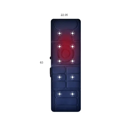 Portable 10 Zone Vibration Massage Mattress for Body for Travelers & Home Posture Correction Therapy