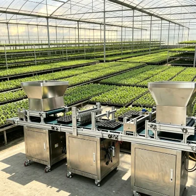 One-button Control Plug Tray Planter Electrical Hybrid Working Principle Imported Electrical Accessories Farm Seedling Machine