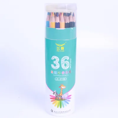 Popular 36Colors Pencils Hexagoncolor Pencil Set Kids Colorful l Wooden Pencil for Kids Painting
