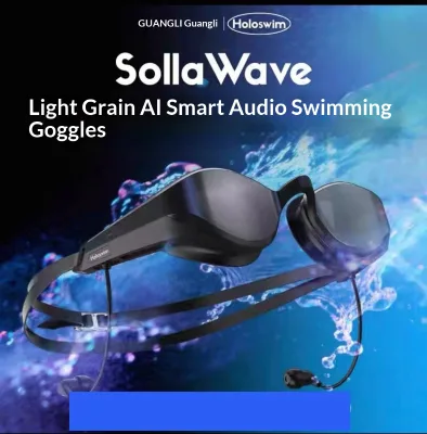 Lightgrain AI Intelligent Wireless Headphone Audio Swimming Headphone SollaWave Swimming Sports Headphones Anti Fog Goggles
