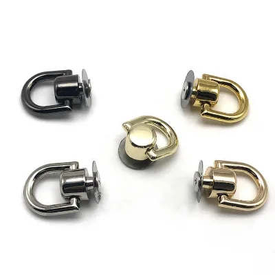 10pcs Luggage Hardware on Both Sides of the Metal Link Buckle Repair Parts Screws Side Nail D Buckle Bag Chain