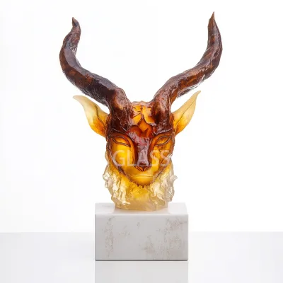 Customised Modern Durable Crystal Hand-Carved Home Decor Gift Boxes with Logos and Portrait Ornament
