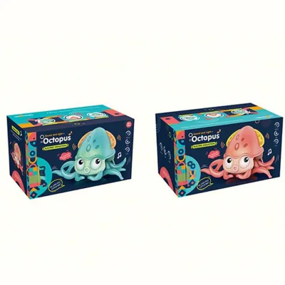 Baby Light up Bath Toys Octopus Induction Water Spray Bath Sprinkler Toy Toddler Fun Bath Time Infant Bathtub Toy 2023 Hot Sale