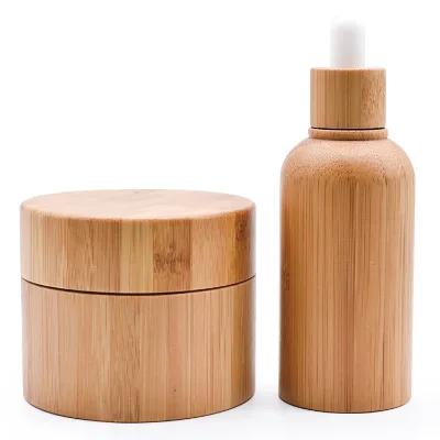 Factory 10g 20g 30g 40g 50g 80g 100g 120g Eco-Friendly Bamboo Cosmetic Packaging Tin Container Empty Metal Jar Lipstick Cream