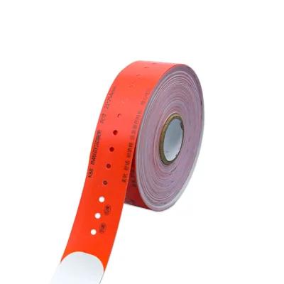 Adjustable Hospital Wristband for Adults Customizable Waterproof Patient ID Thermal Printable Paper Band with TPE Material