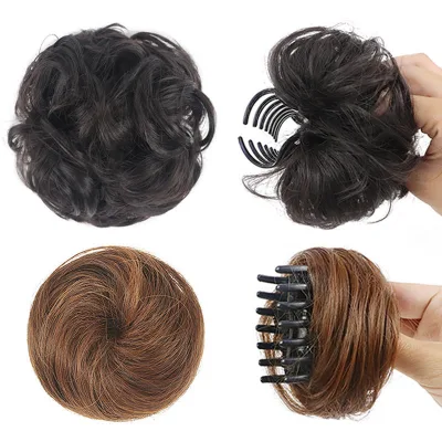 Hot Sale Synthetic Hair Donut Messy Bun for Hair Piece Extensions Chignon