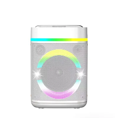 Hot-selling Plastic LED Bluetooth Speaker with Wireless Microphone for Outdoor Karaoke Parties
