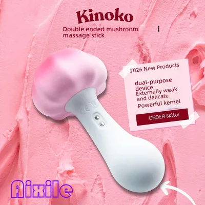 Mushroom Shaped Dual Ended Mini Vibrator Clitoral G Spot Stimulator with 10 Vibration Modes Adult Sex Toys for Women Couples