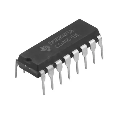 CD4051 Original CD4051BE 1 Circuit IC Switch 8:1 240Ohm 16-PDIP
