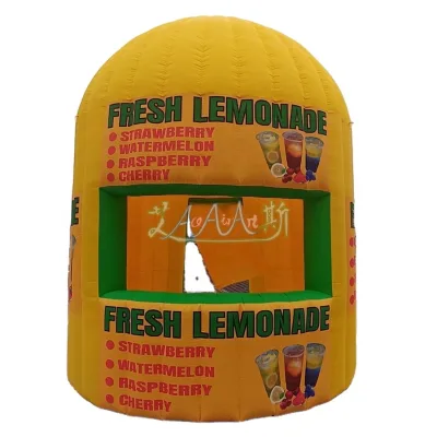 Hot Sale Inflatable Lemonade Booth Drink Bar for Parties Events Promotions or Carnivals Model with Blower Sea Shipping