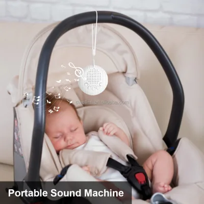 DWRL Portable White Noise Sound Machine 10 Non Looping Natural Soothing Sounds for Sleeping