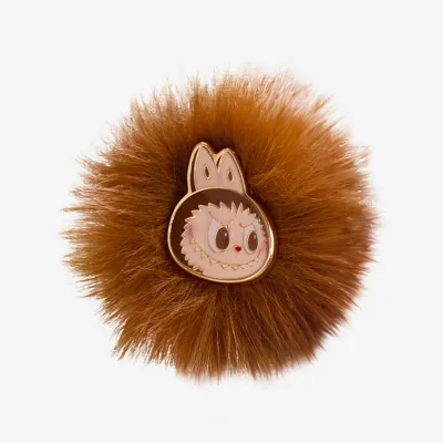POPMART Authentic Original LABUBU Pompom Ring Warm Fluffy Holiday Series Action Collectible Toys Gift for Boys and Girls