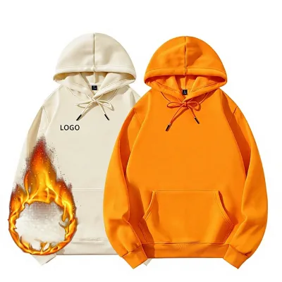 Winter Cotton Fleece-lined Heavyweight Hooded Straight-Shoulder Eco-Friendly Windproof Unisex Workwear Jacket Custom-Logo