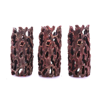 Aquarium Landscape Decoration Wooden Shrimp House Resin Tree Cave Crawler Cave Fish and Shrimp Hiding Nest Shrimp House