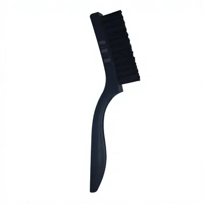 Pointed-end Antistatic Brush for PCB Circuit Board 34-Strand Triple-Row Nylon Bristles Curved Handle Electrostatic Removal