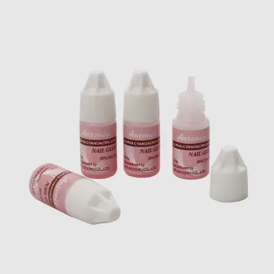 Nail Tools Long Lasting No UV Light Glue for Nail Polish Glue Strong Adhesion Press on Nails with Brush Bond Glue for Women