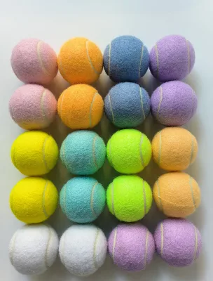 Factory Custom Durable Pressurized Sports Tennis Ball 64mm Diameter 125-135cm Bounce Height Entertainment Gift