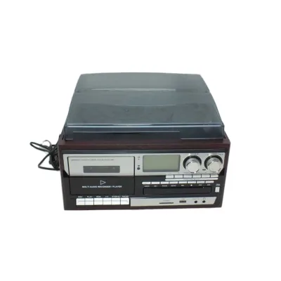 Display Digital Mechanism Vintage Retro Wooden Gramophone Phonograph