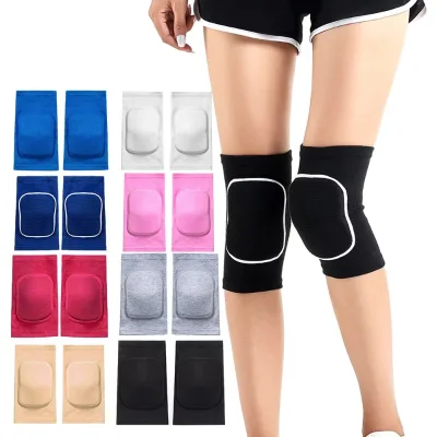 Kids Knee Pad Anti-Slip Padded Sponge Knee Brace Breathable Flexible Elastic Knee Support for Volleyball Dance Basketball Sports