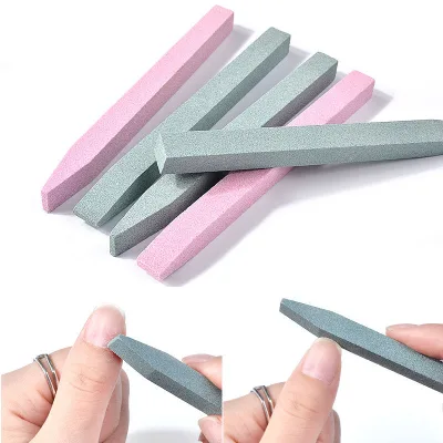 Professional Nail Art Care Tools Crystal Glass Short Rod Single-Sided Grinding Stick Polishing Deadskin Finger Edge Tool