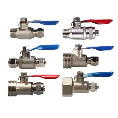 Feed Water Adapter Brass Valve Tube Connect to Thread 3/8 Inch  1/2 Inch 1/4 Inch Thread Water Adapter for Water Filter Parts