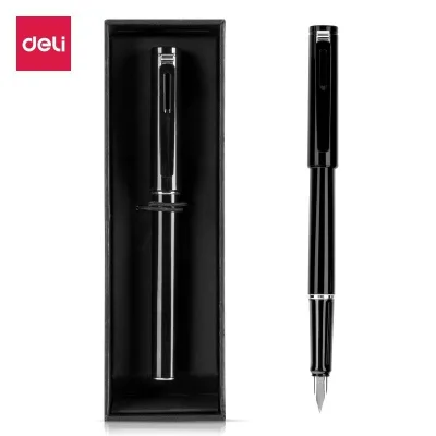 Deli S668ef Pen Gold Clip Ink Pen Gift Box High Quality