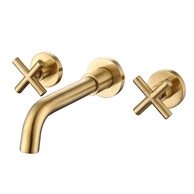 Modern Premium Single-Handle Concealed Bathroom Faucet Full Copper Brass Construction Easy Wall-Mount Installation Ceramic