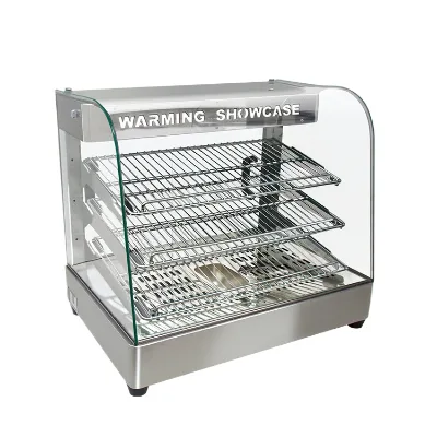 XY 650mm Stainless Steel & Glass Display  Food Warmer