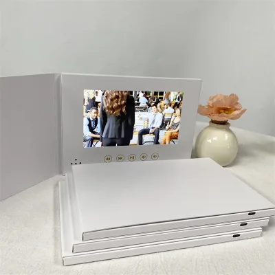 Hardcover & Softcover No Minimum Quantity Order Blank Video Brochures with 7in Lcd Screen