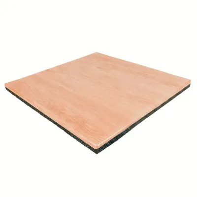 Premium Gym Floor Mat Tiles EPDM SBR Wooden Finish Shock Absorption Wear-Resistant Eco-Friendly Waterproof Kitchen Workshop