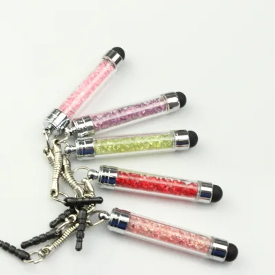 Crystal Ball Point Pen Handwriting Touch Capacitive Screen Stylus Pencil Capacitive Stylus Pen for Kid Student Drawing