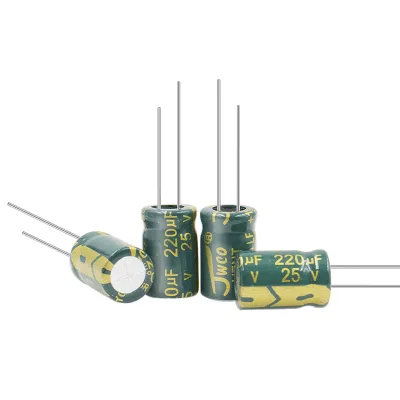 high-frequency low resistance aluminum electrolytic capacitor LF series straight insertion 1uF200V 5*11 200V2.2/3.3uF 6.3*12